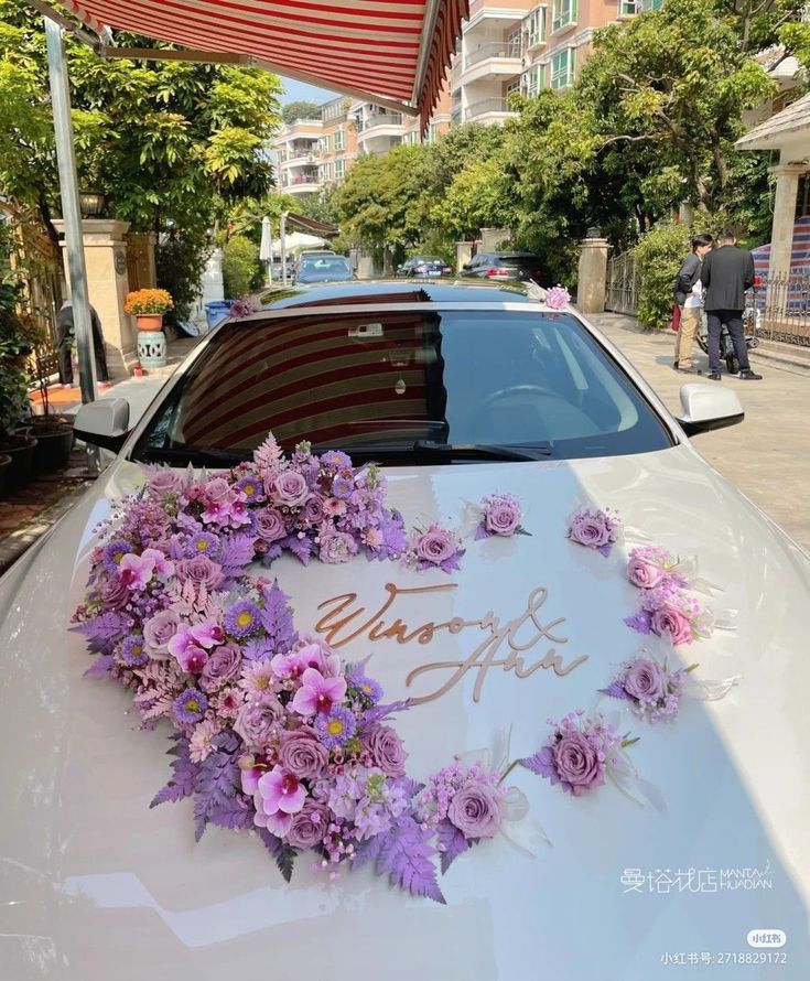 Wedding Car Decoration — SUV Bouquet Hood | Salmora Events Chennai